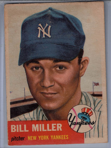 1953 Topps #100 Bill Miller B $6.00