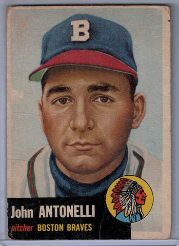 1953 Topps #106 John Antonelli $2.00