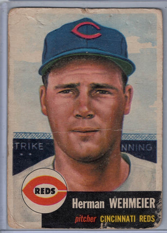 1953 Topps #110 Herman Wehmeier $3.00