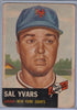 1953 Topps # 11 Sal Yvars $3.00