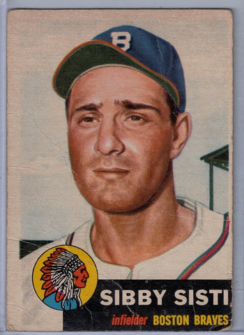 1953 Topps #124 Sibby Sisti A $3.00