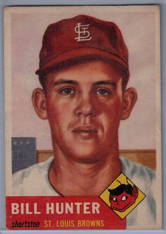 1953 Topps #166 Bill Hunter B $10.00