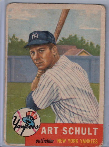 1953 Topps #167 Art Schult B $10.00