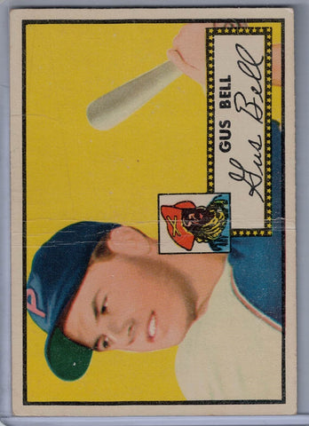 1952 Topps Baseball #170 Gus Bell B $10.00