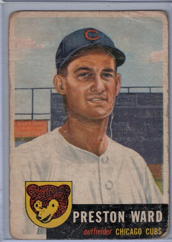 1953 Topps #173 Preston Ward C $5.00