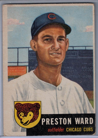 1953 Topps #173 Preston Ward D $10.00