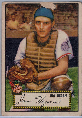 1952 Topps Baseball # 17 Jm Hegan Red Back $8.00