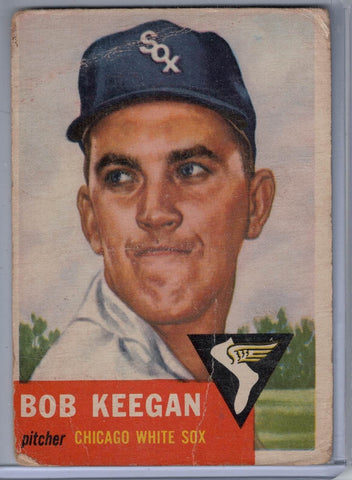 1953 Topps #196 Bob Keegan A $7.00