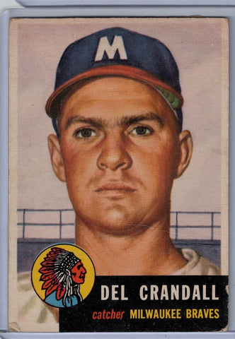 1953 Topps #197 Del Crandall A $3.00