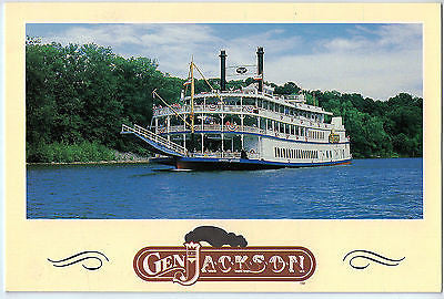 Vintage Postcard of The Gen Jackson Paddlewheel Showboat $10.00