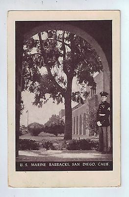 U. S. Marine Barracks, San Diego, California Vintage Postcard $10.00