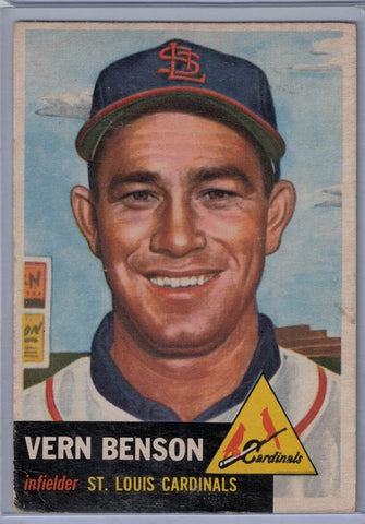 1953 Topps #205 Vern Benson A $8.00