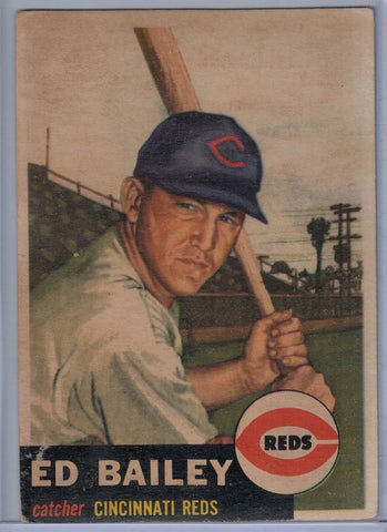 1953 Topps #206 Ed Bailey A $8.00
