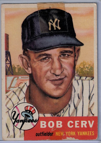 1953 Topps #210 Bob Cerv B $4.00