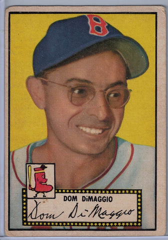 1952 Topps Baseball # 22 Dom Dimaggio Black Back $30.00