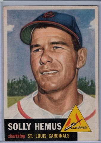 1953 Topps #231 Solly Hemus D $40.00