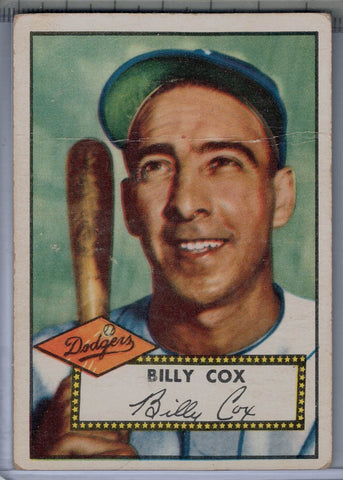 1952 Topps Baseball #232 Billy Cox $10.00