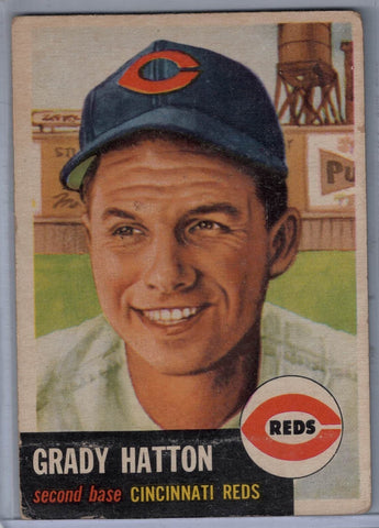 1953 Topps # 45 Grady Hatton $5.00