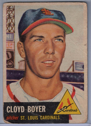 1953 Topps # 60 Cloyd Boyer B $2.00