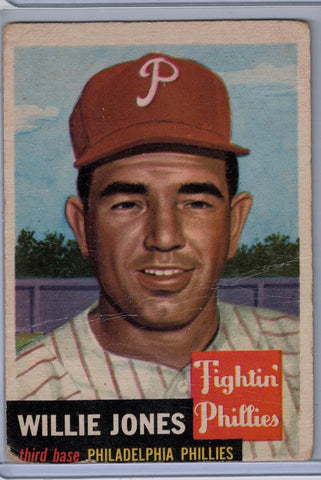 1953 Topps # 88 Willie Jones C $4.00