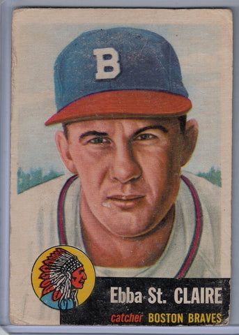 1953 Topps # 91 Ebba St. Claire B $4.00