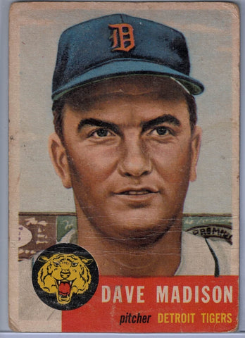 1953 Topps # 99 Dave Madison B $2.00