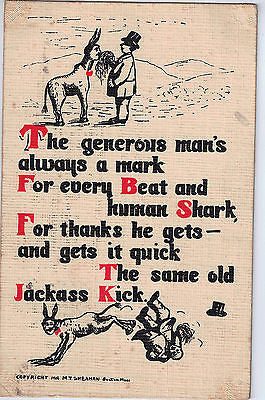 1908 Sheahan's Good Mottos Make the World Brighter Postcard $20.00