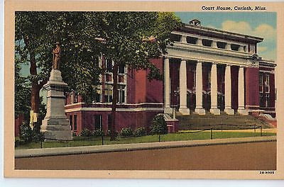 Vintage Postcard of a Court House in Corinth, MS $10.00