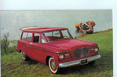 Vintage Postcard of 1960 Lark 2 Door Station Wagon (De Luxe) $5.00