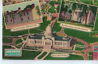 Vintage Postcard of Arkansas's First Territorial Capitol Building $10.00