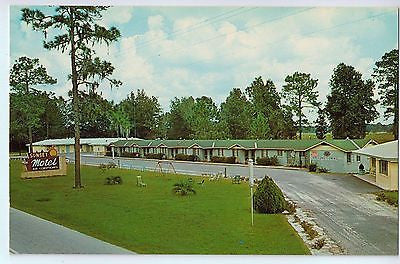Vintage Postcard of Sunset Motel in Suwannee River Valley Greenwood, FL $10.00
