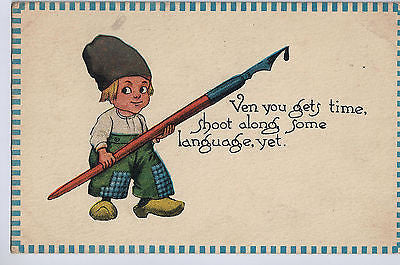 1912 Postcard of Dutch Children. $20.00