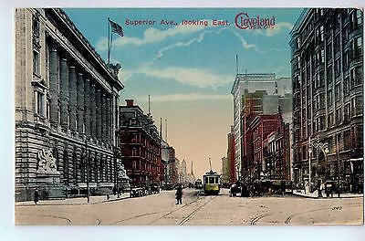 Vintage Postcard of Superior Ave., looking East, Cleveland, OH $10.00