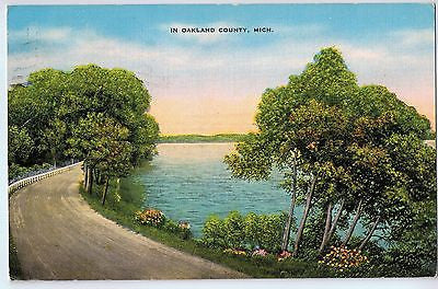 Vintage Postcard of Oakland County, MI $10.00