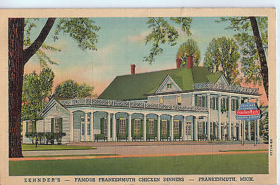Vintage Postcard of Zehnder's Restaurant Frankenmuth, MI A $10.00