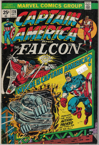 Captain America Issue #178 Marvel Comics $9.00