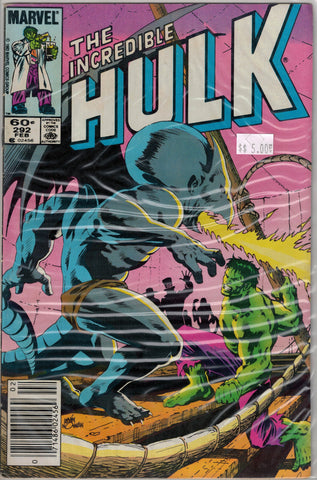 Incredible Hulk Issue # 292 Marvel Comics $5.00