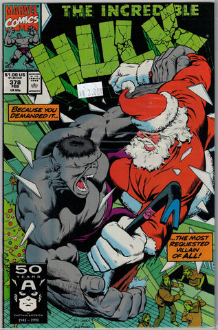 Incredible Hulk Issue # 378 Marvel Comics $3.00