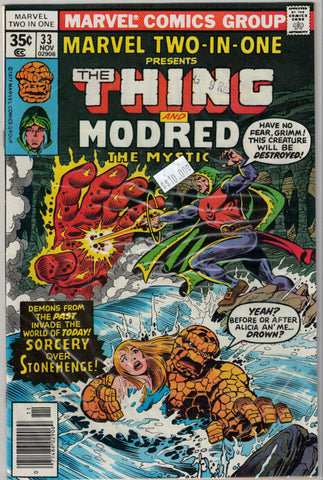 Marvel Two in One Issue # 33 Marvel Comics  $10.00