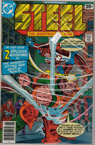 Steel The Indestructible Man Issue #  3 DC Comics $8.00