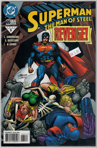 Superman The Man of Steel Issue # 65 DC Comics $3.00