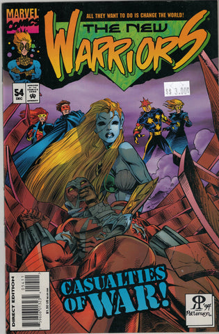 New Warriors Issue # 54 Marvel Comics $3.00