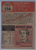 1953 Topps #126 Bill Connelly $3.00