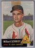 1953 Topps #168 Willard Schmidt B $2.00