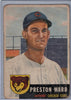 1953 Topps #173 Preston Ward C $5.00