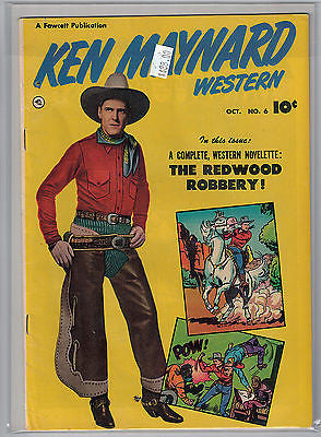 Ken Maynard Western Issue # 6 (Oct 1951) Fawcett Publications $88.00