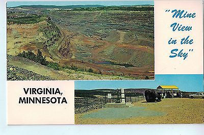Vintage Postcard of Mine View In The Sky Virginia, Minnesota $10.00