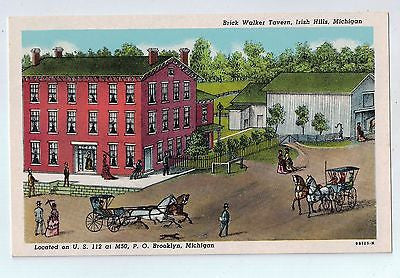 Brick Walker Tavern, Irish Hills, Michigan Vintage Postcard $10.00