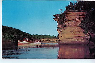 Vintage Postcard of Lone Rock, Lower Dells of the Wisconsin River, WI $10.00