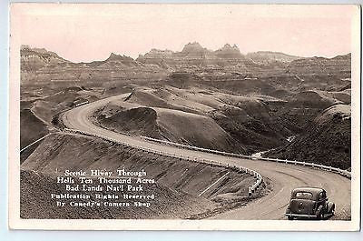Vintage Postcard of Scenic Hiway Through Hells Ten Thousand Acres Bad Lands, SD $10.00
